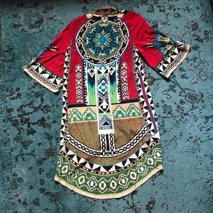 Red Kimono style cardigan